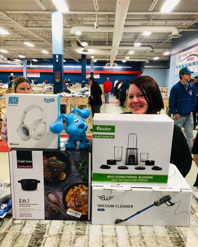 A Krazy Binz shopper with a vacuum found in store