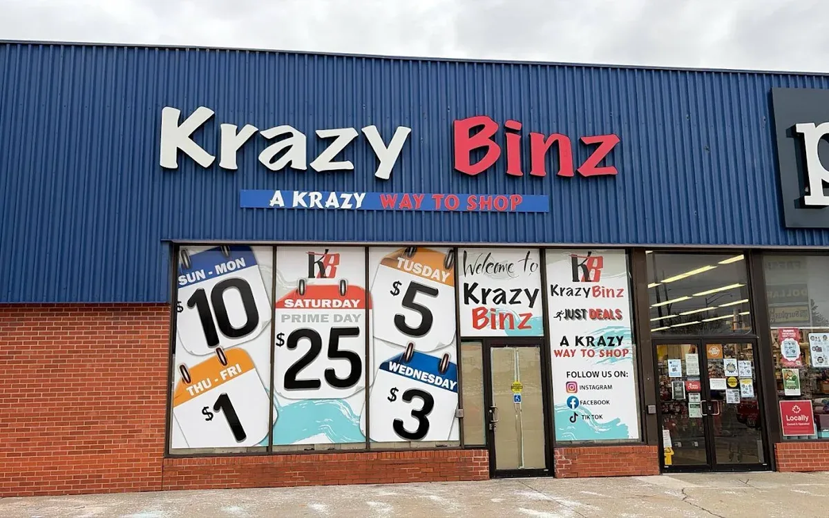 Krazy Binz London storefront at 1298 Trafalgar St